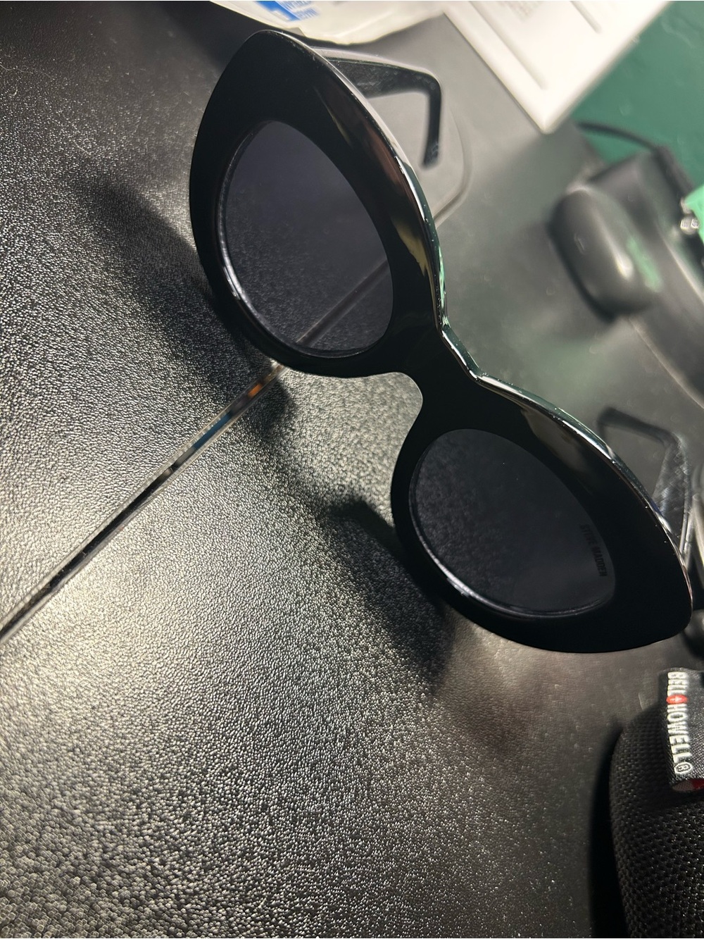 Steve Madden Black Cat-Eye Sunglasses